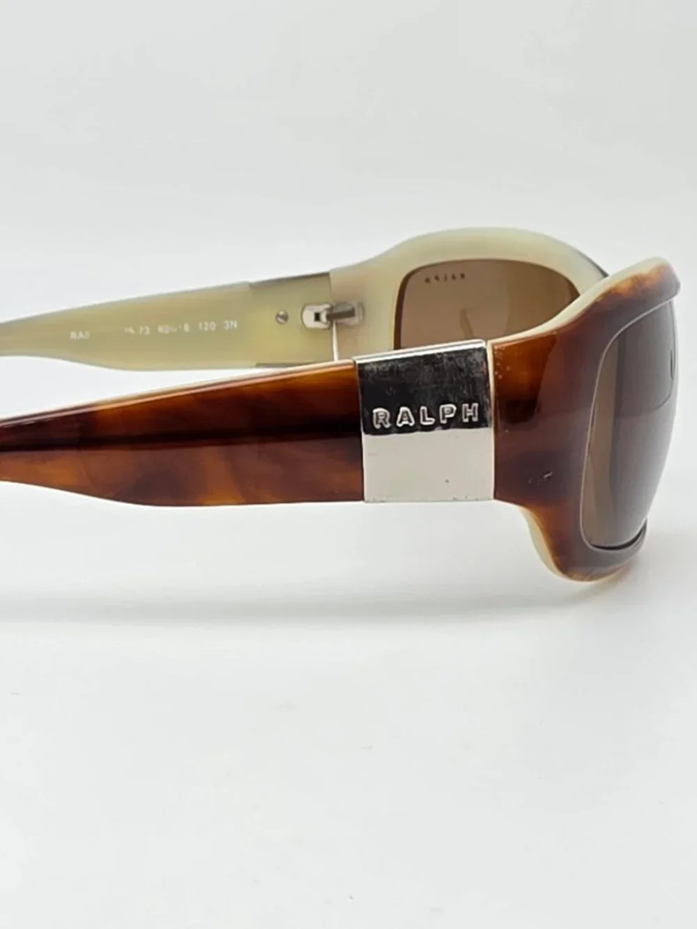 Ralph Lauren RA5004 53573 Tortoise on Green Frame Brown Lens Sunglasses 60mm